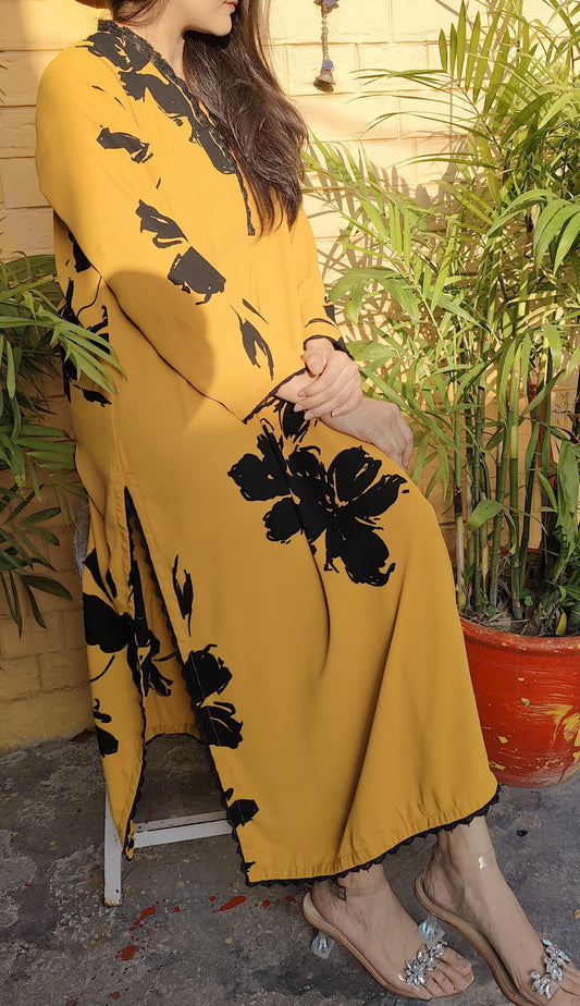 Mustard Floral Breeze Shirt