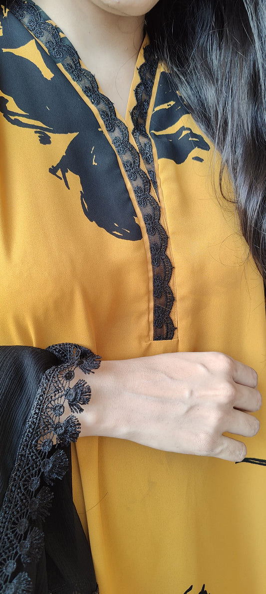 Mustard Floral Breeze Shirt